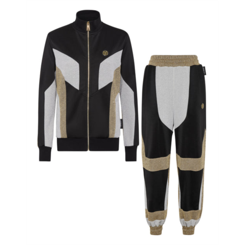 PLEIN SPORT jogging set: zip-up jacket + pants statement