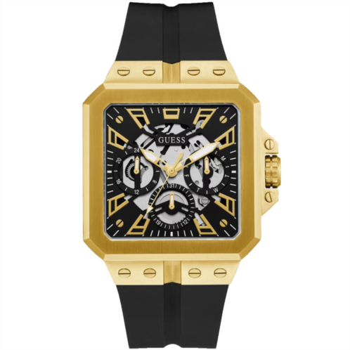 Guess mens leo black dial watch