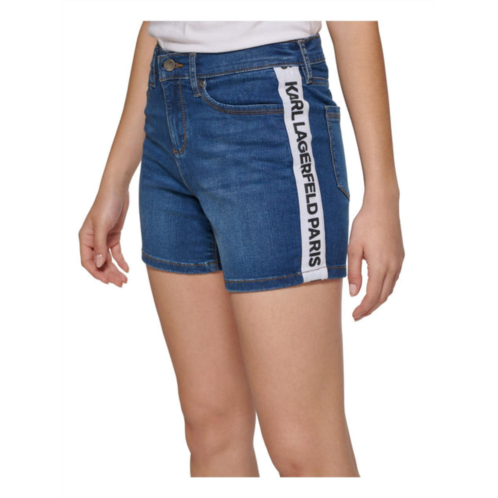 Karl Lagerfeld Paris womens logo denim denim shorts