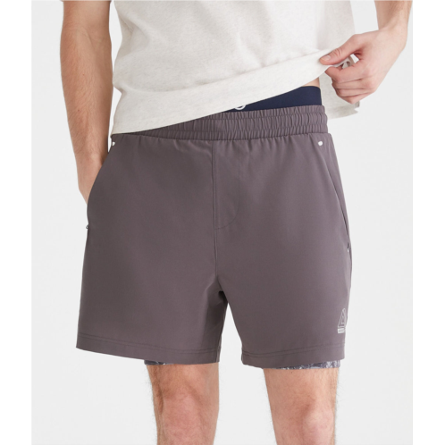 Aeropostale mvmnt camo 2-in-1 hybrid active shorts 5.5
