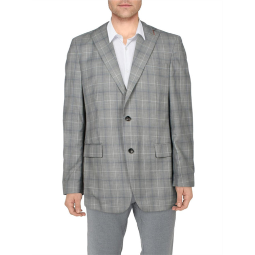 Tallia mens business window pane suit jacket