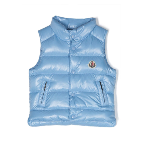 Moncler blue down padded bernard puffer gilet