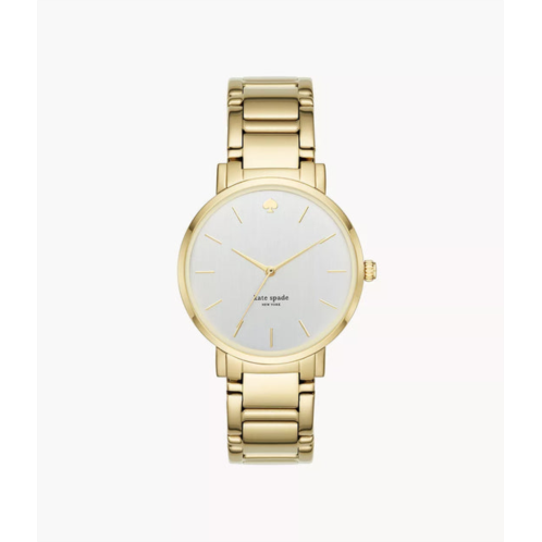 Kate Spade womens gramercy three-hand, gold-tone alloy watch