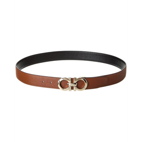 Salvatore Ferragamo ferragamo gancini reversible & adjustable leather belt