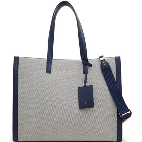 Ted Baker womens canvas grace large tote bag light grey