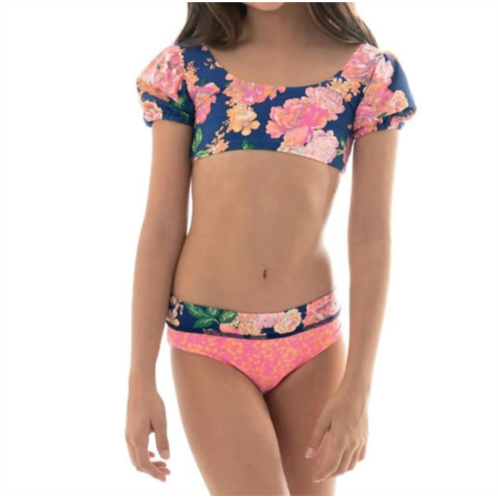 MAAJI girls bonnie bikini set in peony