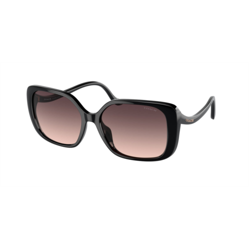 Coach womens 56mm black sunglasses