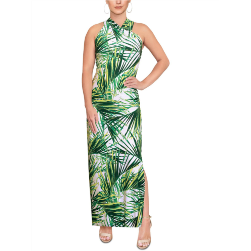 Rachel Rachel Roy womens floral print halter maxi dress