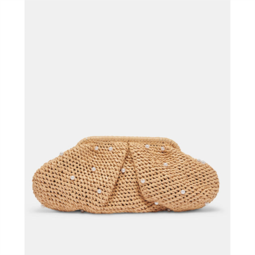 Dolce Vita crissy clutch natural pearl raffia