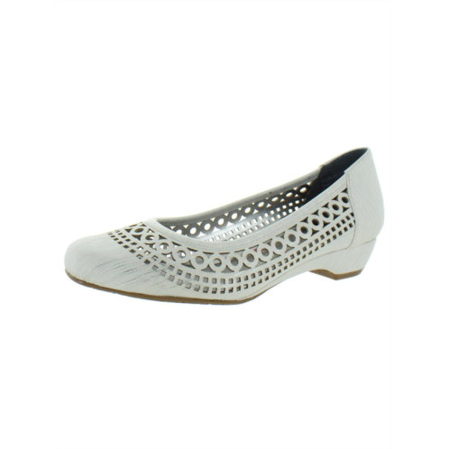 Ros Hommerson tina womens slip on laser cut kitten heels