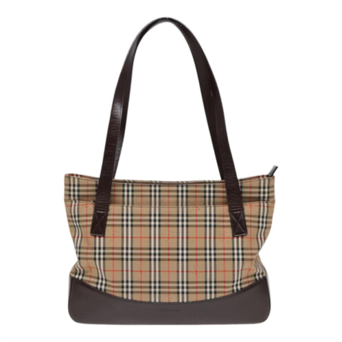 Burberry nova check canvas tote bag (pre-owned)