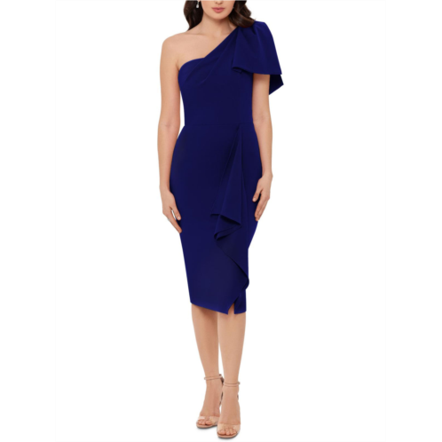 Betsy & Adam womens formal midi sheath dress