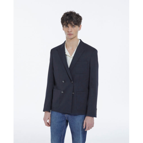 The Kooples navy double breasted blazer