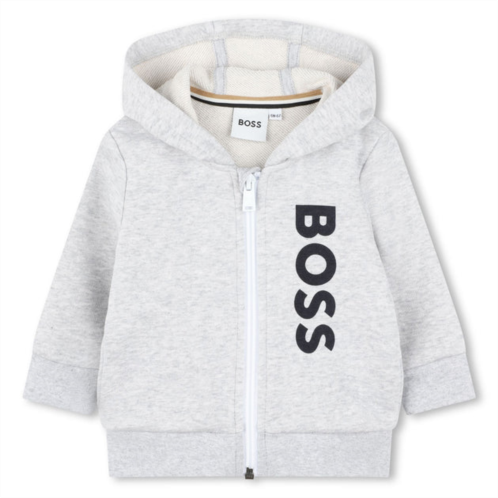 BOSS gray hooded sweatshirt