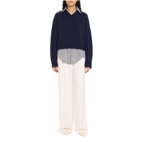 MICHAEL KORS varsity sweater 3 ply in maritime