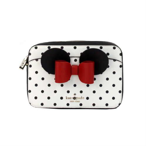 Kate Spade disney minnie mouse polka dot printed pvc crossbody camera womens bag