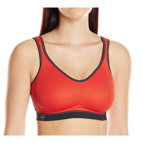 Anita womens air control sports bra in spicy orange