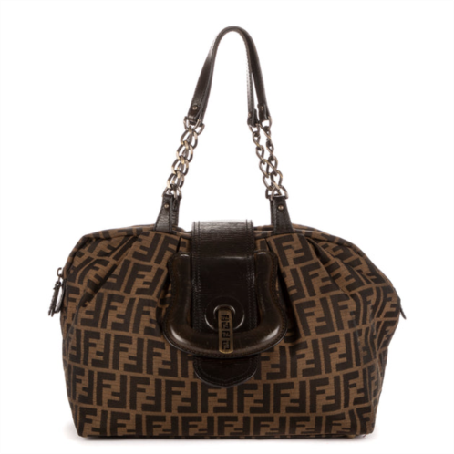 Fendi vintage b buckle dome chain tote