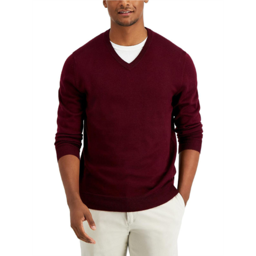 Club Room mens wool blend v-neck sweater