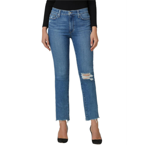 Joe womens boyfriend distressed cropped jeans