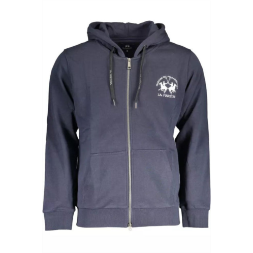 La Martina elegant hooded sweatshirt with mens embroidery