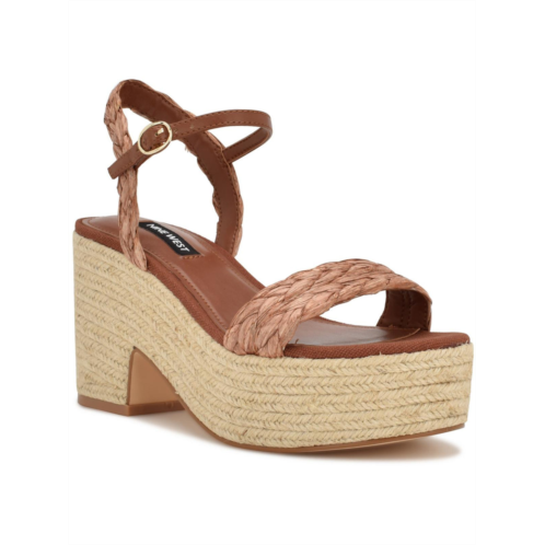 Nine West rivva womens woven ankle heels