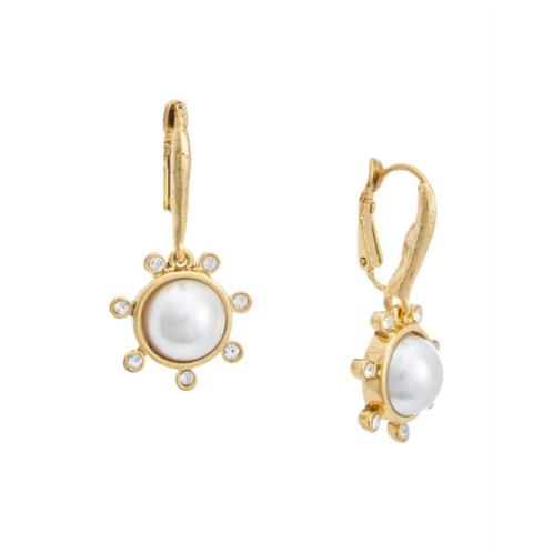 Oscar de la Renta 14k dot earrings