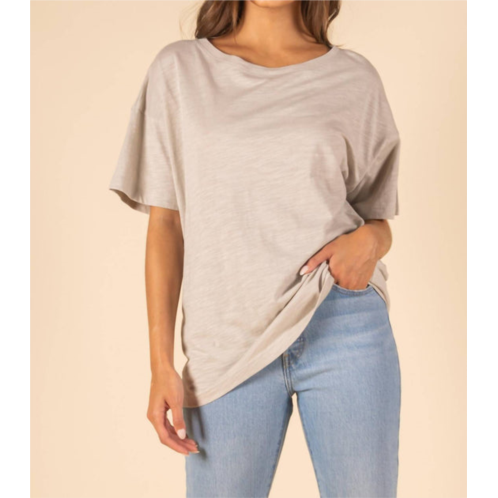 Before You sunday morning oversized tee in khaki