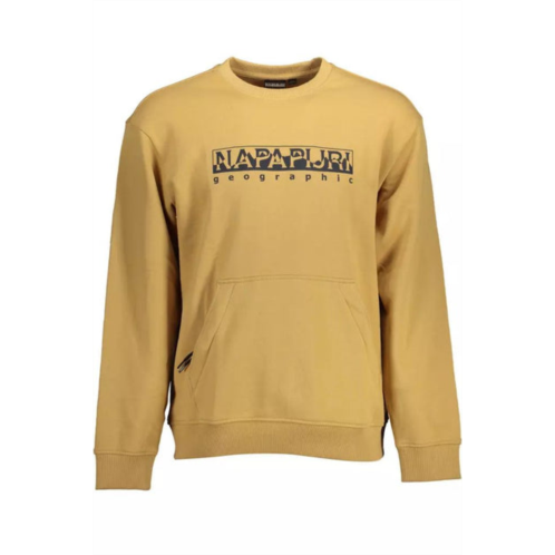 Napapijri cotton sweatshirt with central zip mens pocket