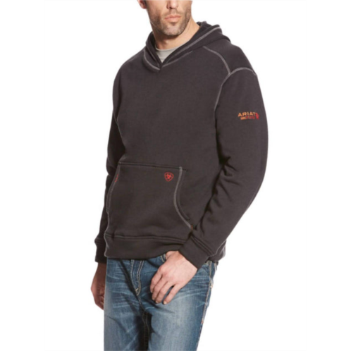 ARIAT mens polartech hoodie - plus in black