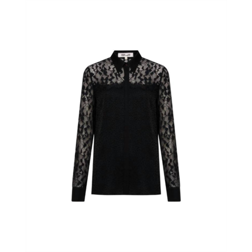 Diane von Furstenberg primrose top in black