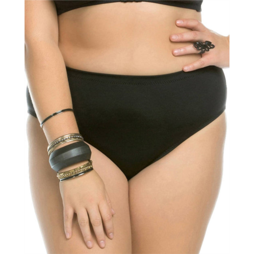 BECCA womens beauties full coverage bikini bottom - plus in black