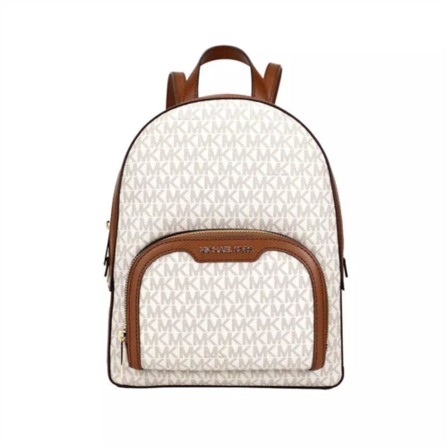 Michael Kors jaycee medium ivory signature womens backpack