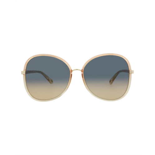 Chloe round-frame injection sunglasses