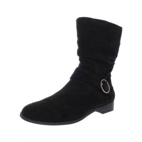 Dr. Scholl ripple womens faux suede slouchy booties