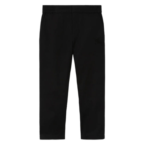 Burberry black ekd cotton trousers