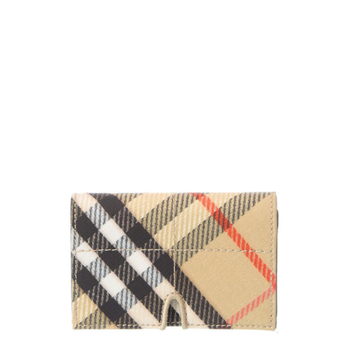 Burberry vintage check canvas card holder