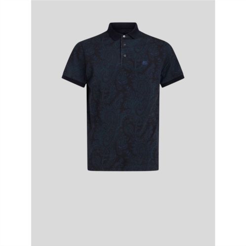 ETRO paisley cotton polo shirt