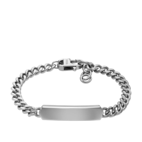 Fossil mens elliott stainless steel id bracelet