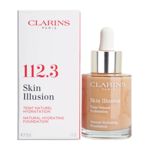 Clarins skin illusion natural hydrating foundation 112.3 sandlewood 1 oz