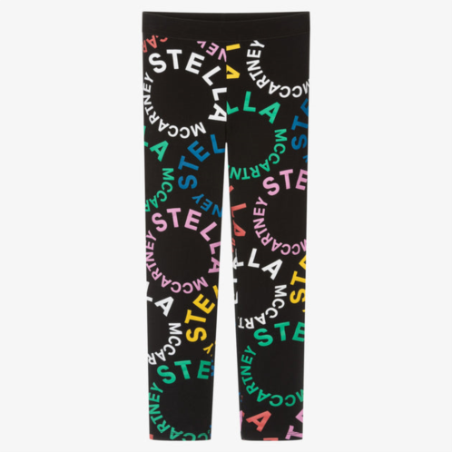 Stella McCartney black logo leggings