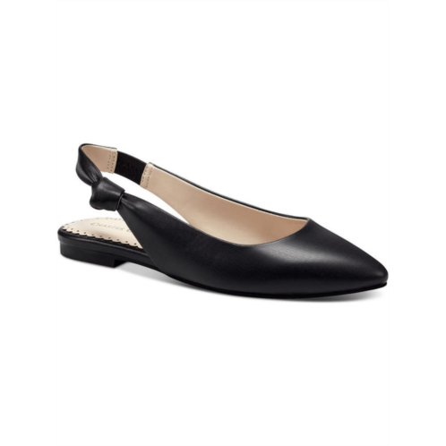 Charter Club karaa womens faux leather knot slingbacks