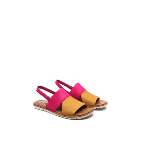 SOREL ella ii slingback in pilsner/fuchsia fizz