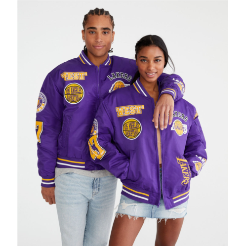 Aeropostale los angeles lakers basketball bomber jacket