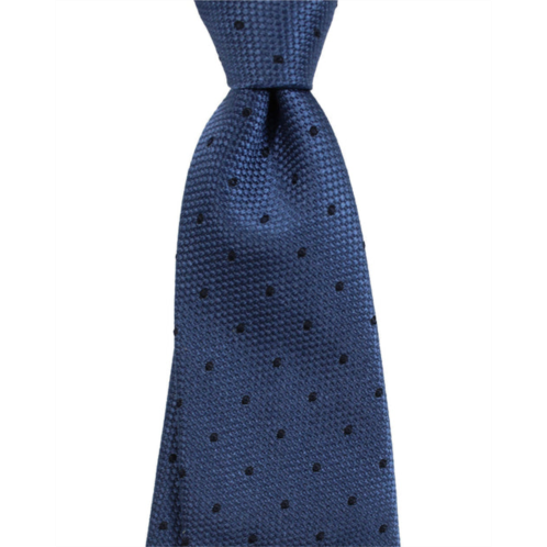 Brunello Cucinelli dotted midnight blue mens tie