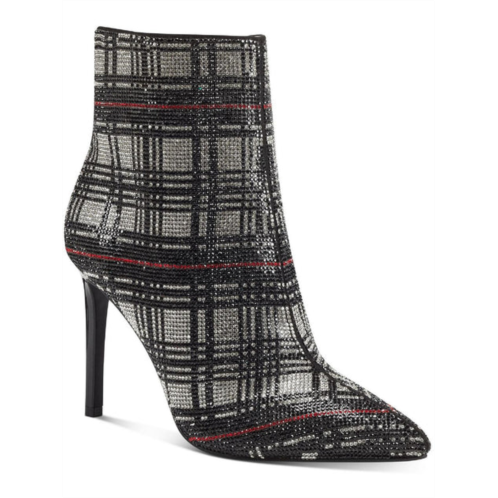 INC reisa 4 womens rhinestone plaid booties