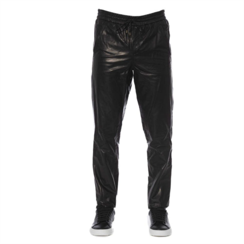 Trussardi sleek leather trousers for mens men