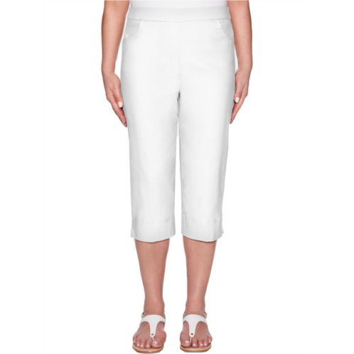 Alfred Dunner petites womens slim modern fit capri pants