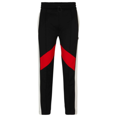 HUGO relaxed-fit tracksuit bottoms with color-blocking