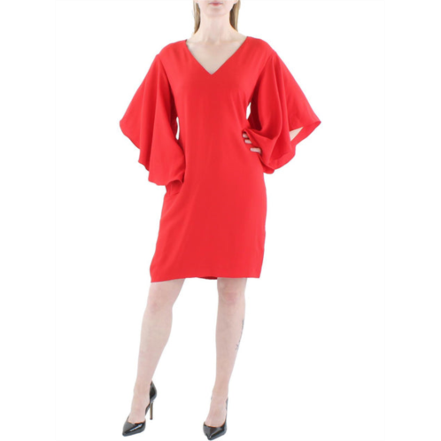 POLO RALPH LAUREN womens knit midi cocktail and party dress